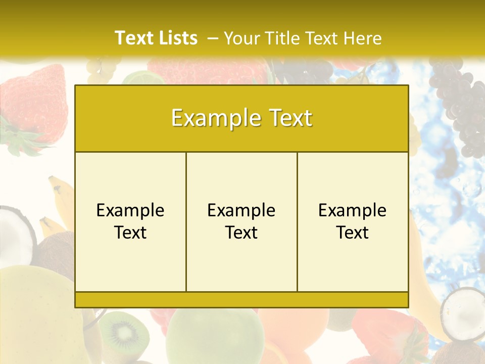 Seasonal Reflection Healthy PowerPoint Template