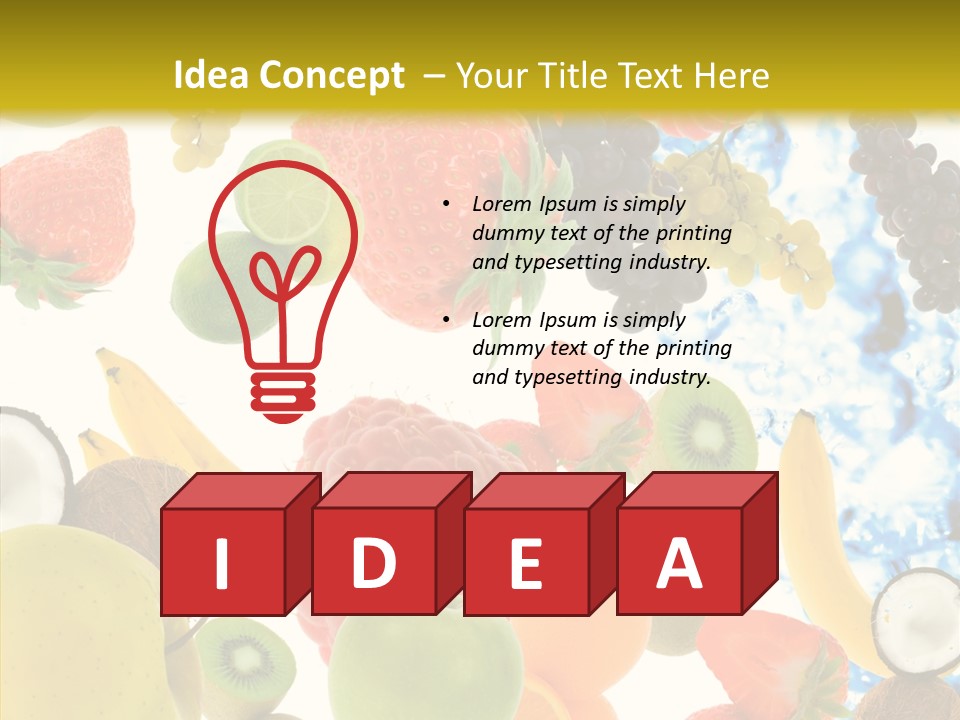 Seasonal Reflection Healthy PowerPoint Template