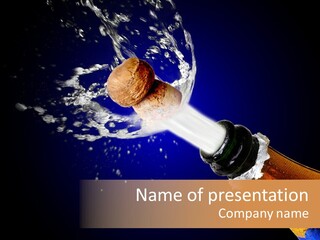 Cork Photography Shot PowerPoint Template