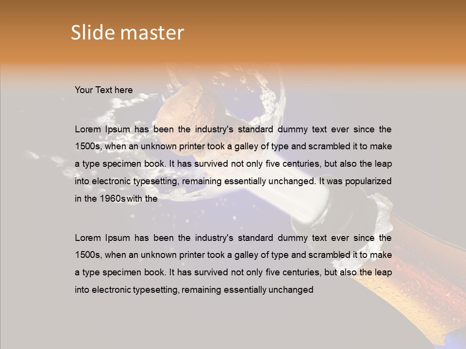 Cork Photography Shot PowerPoint Template