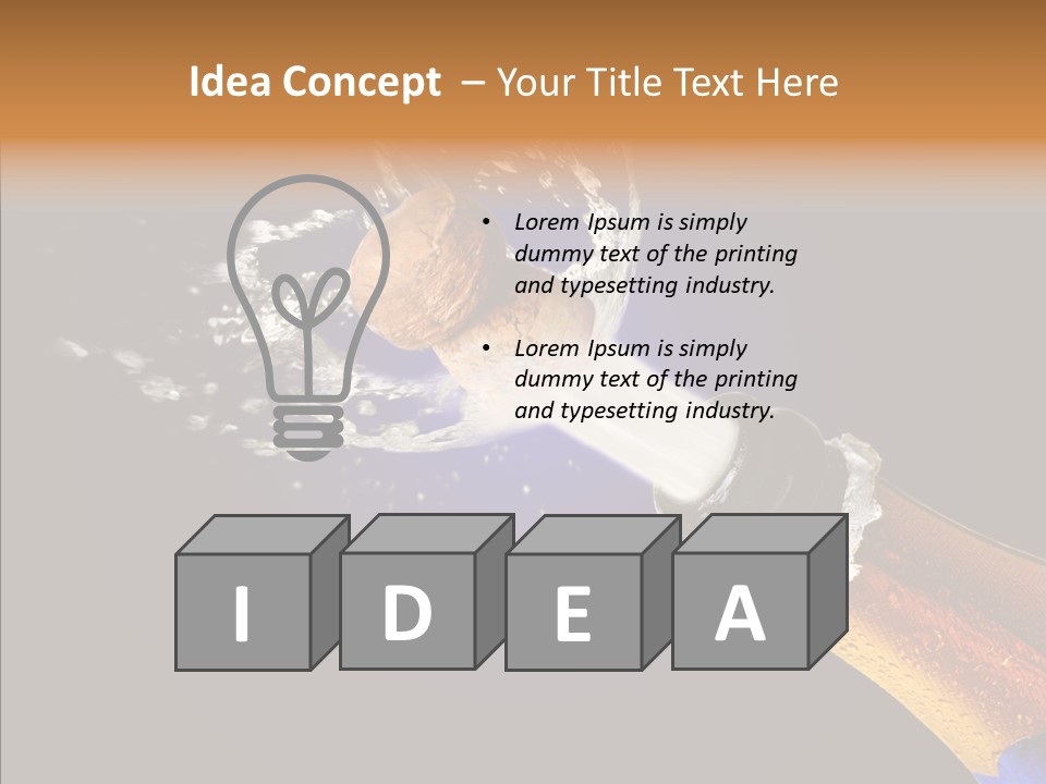 Cork Photography Shot PowerPoint Template