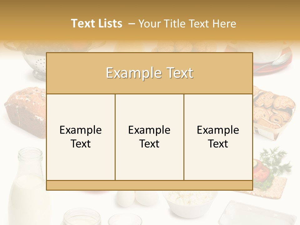 Honey Bread Butter PowerPoint Template
