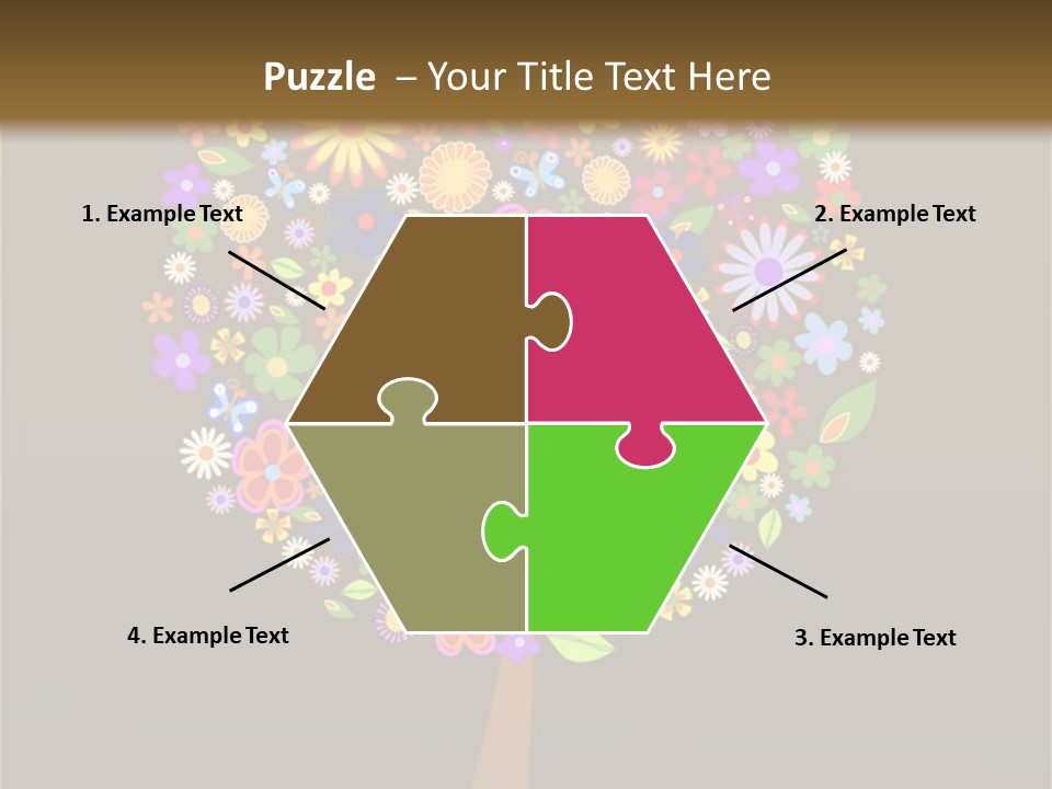 Marriage Green Black PowerPoint Template