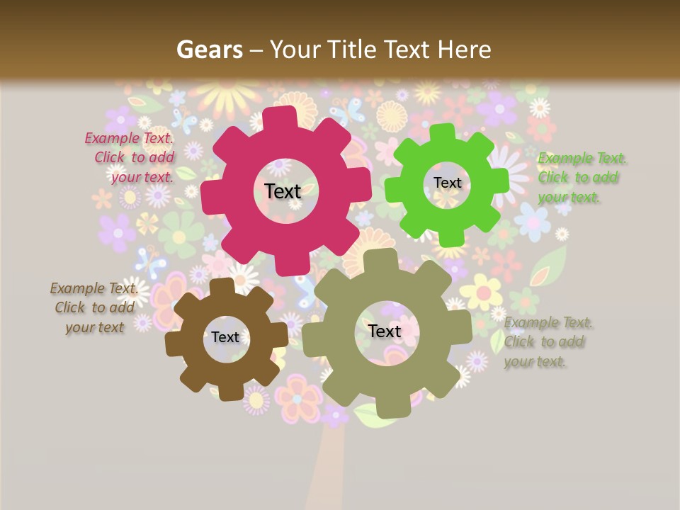 Marriage Green Black PowerPoint Template