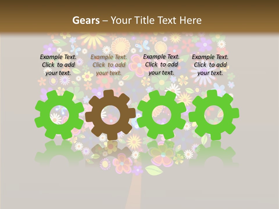 Marriage Green Black PowerPoint Template