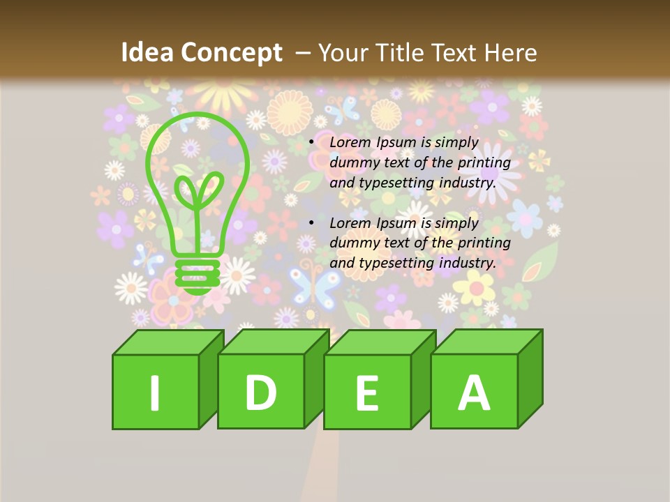 Marriage Green Black PowerPoint Template