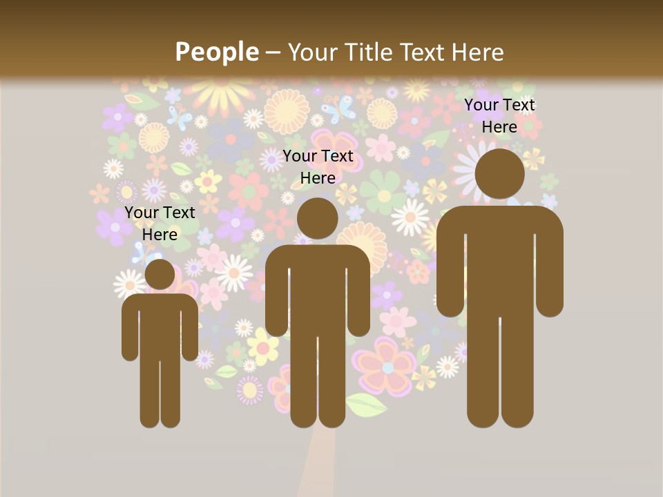 Marriage Green Black PowerPoint Template