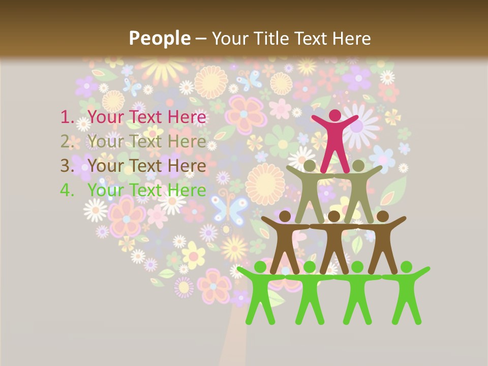 Marriage Green Black PowerPoint Template