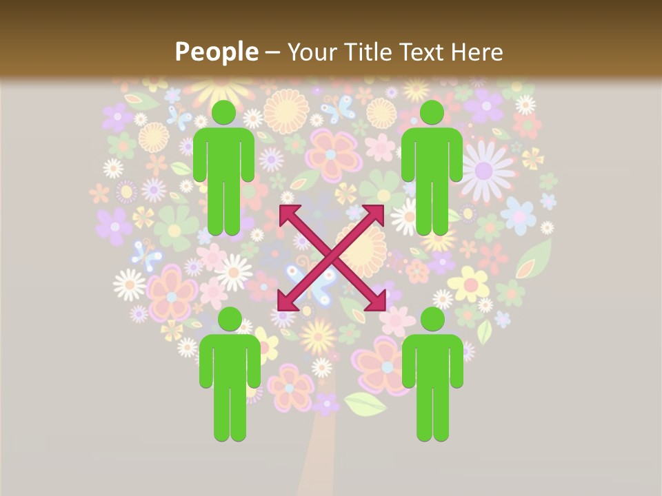 Marriage Green Black PowerPoint Template