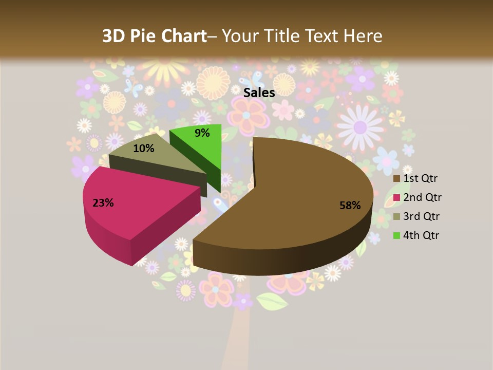 Marriage Green Black PowerPoint Template