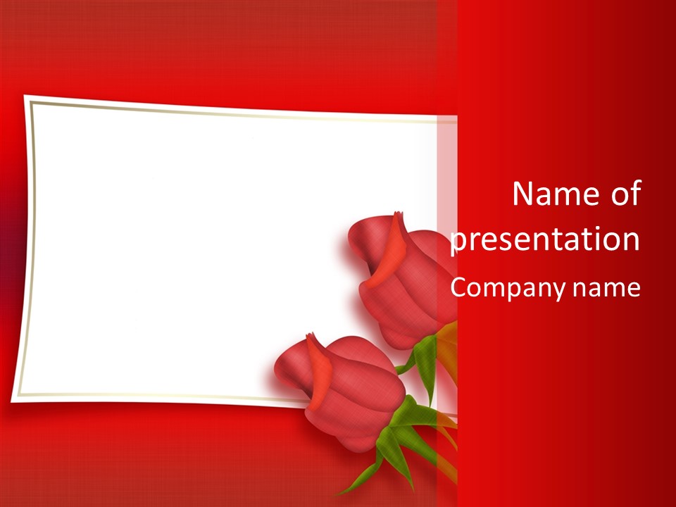 Illustration White Space PowerPoint Template