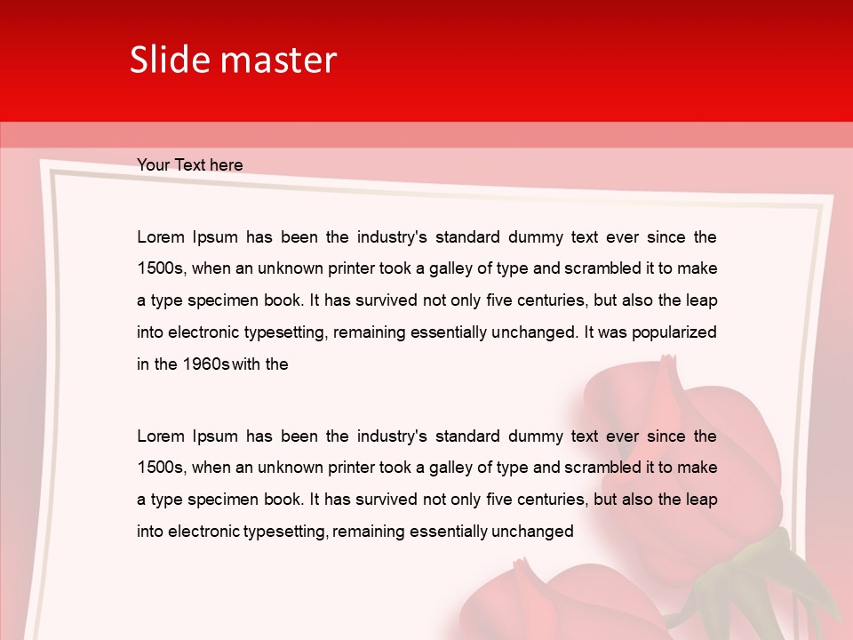 Illustration White Space PowerPoint Template