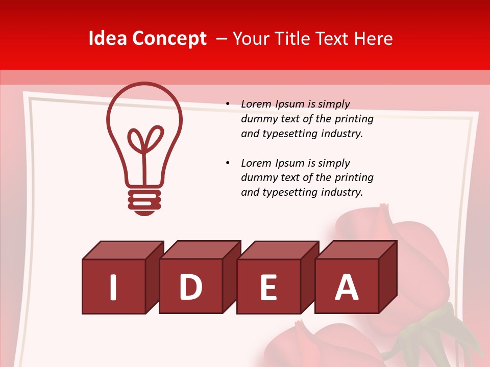 Illustration White Space PowerPoint Template