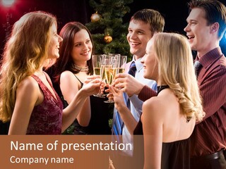 Celebrating Female Girl PowerPoint Template