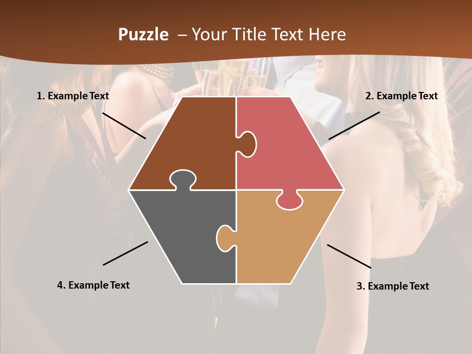 Posh Champagne Alcohol PowerPoint Template