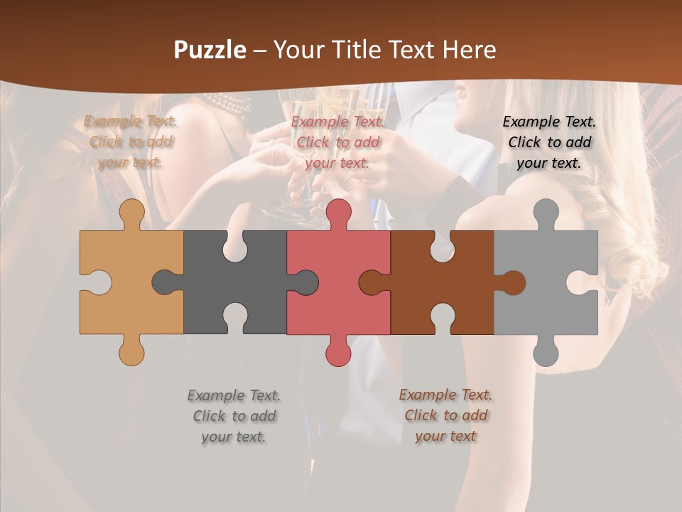 Posh Champagne Alcohol PowerPoint Template