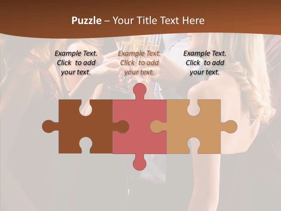 Posh Champagne Alcohol PowerPoint Template