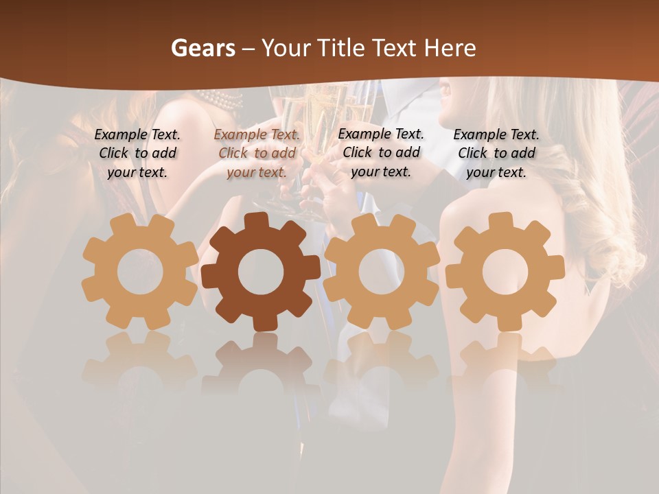 Posh Champagne Alcohol PowerPoint Template