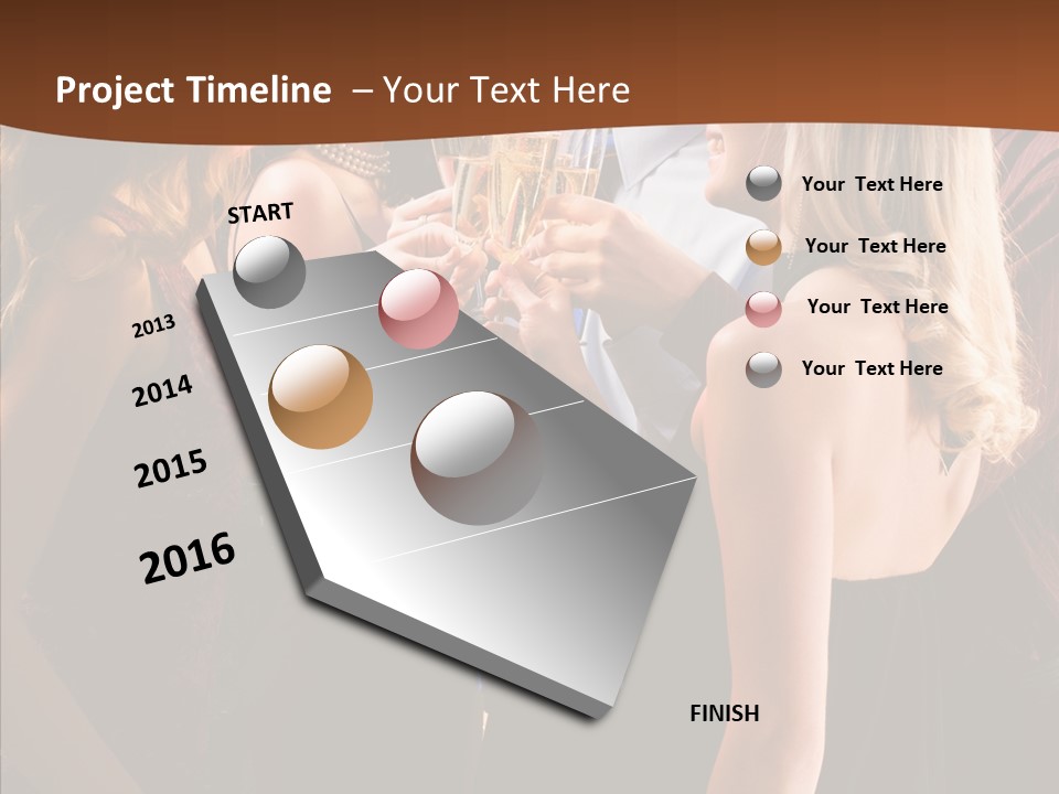Posh Champagne Alcohol PowerPoint Template