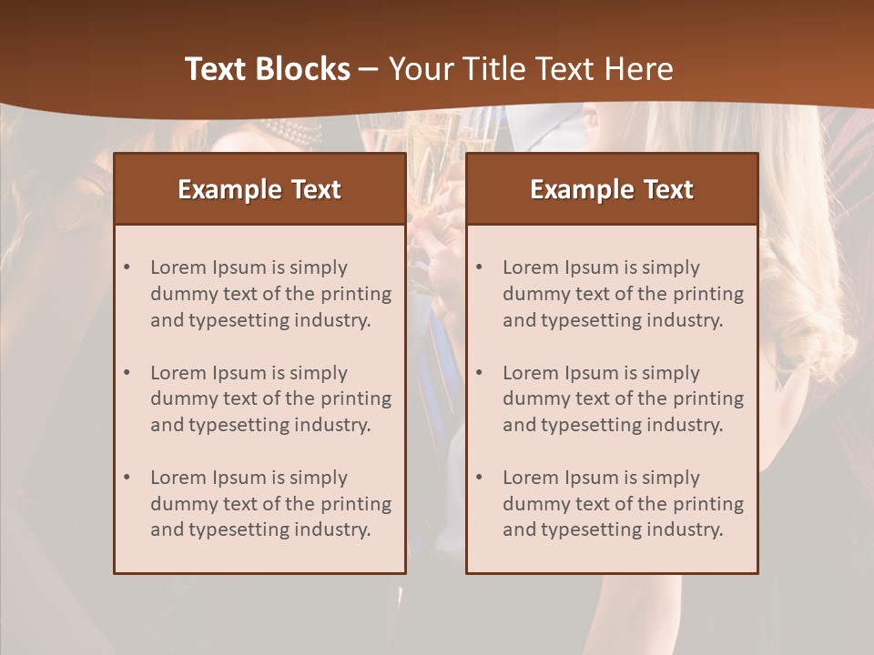 Posh Champagne Alcohol PowerPoint Template