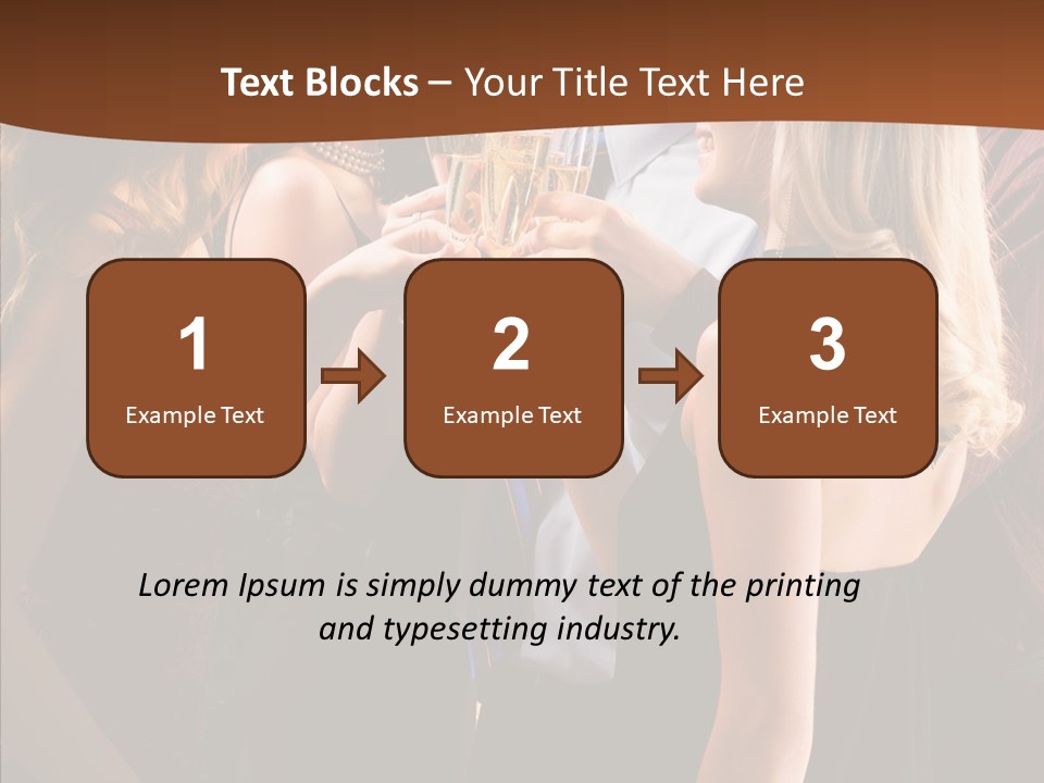 Posh Champagne Alcohol PowerPoint Template