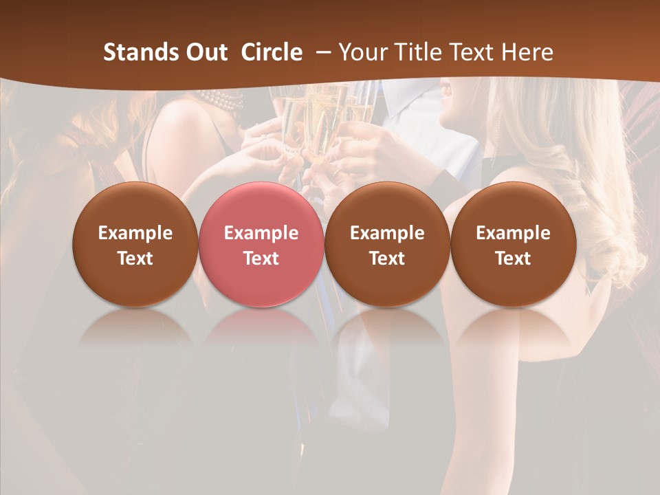 Posh Champagne Alcohol PowerPoint Template