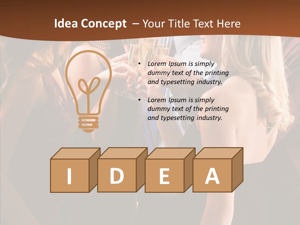 Posh Champagne Alcohol PowerPoint Template