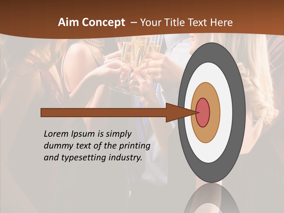 Posh Champagne Alcohol PowerPoint Template