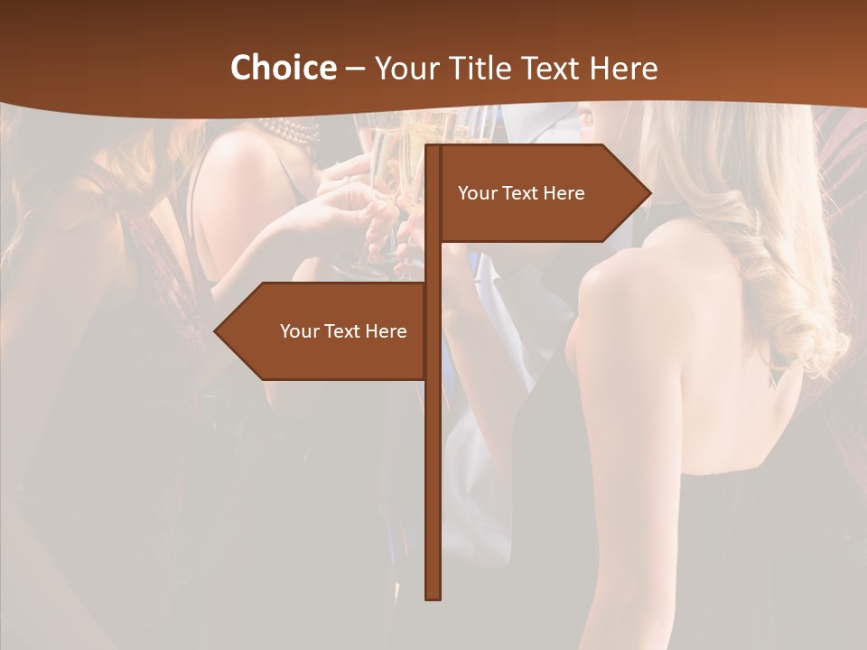 Posh Champagne Alcohol PowerPoint Template