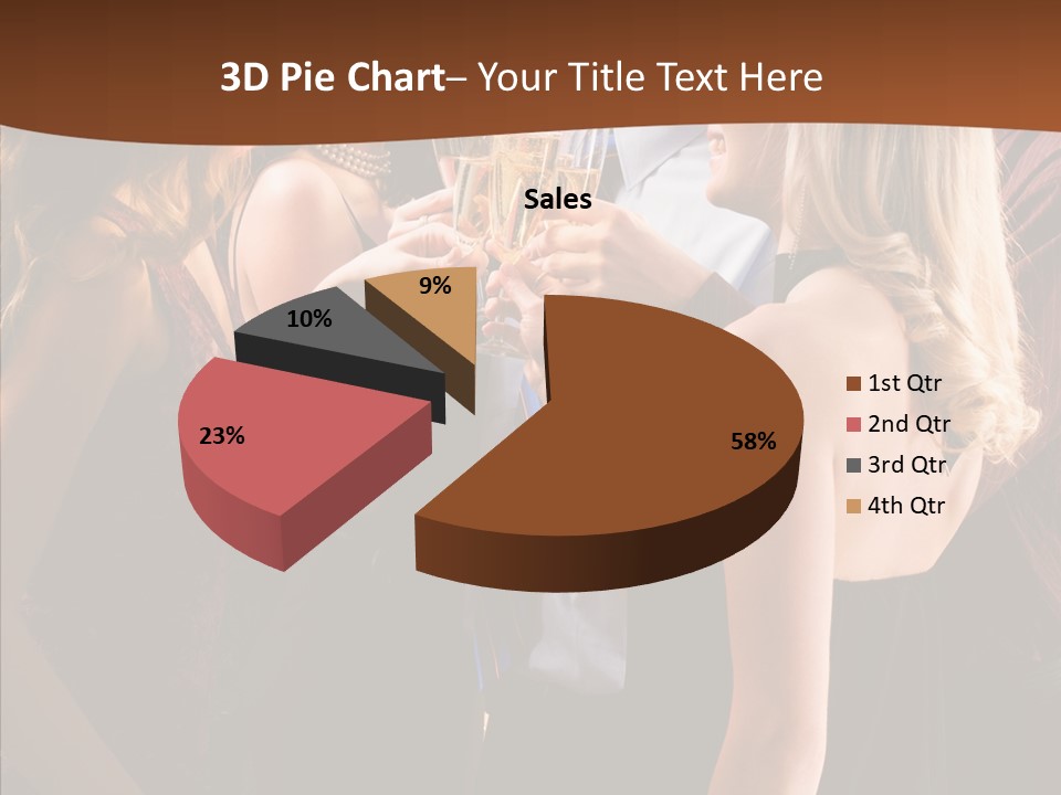 Posh Champagne Alcohol PowerPoint Template