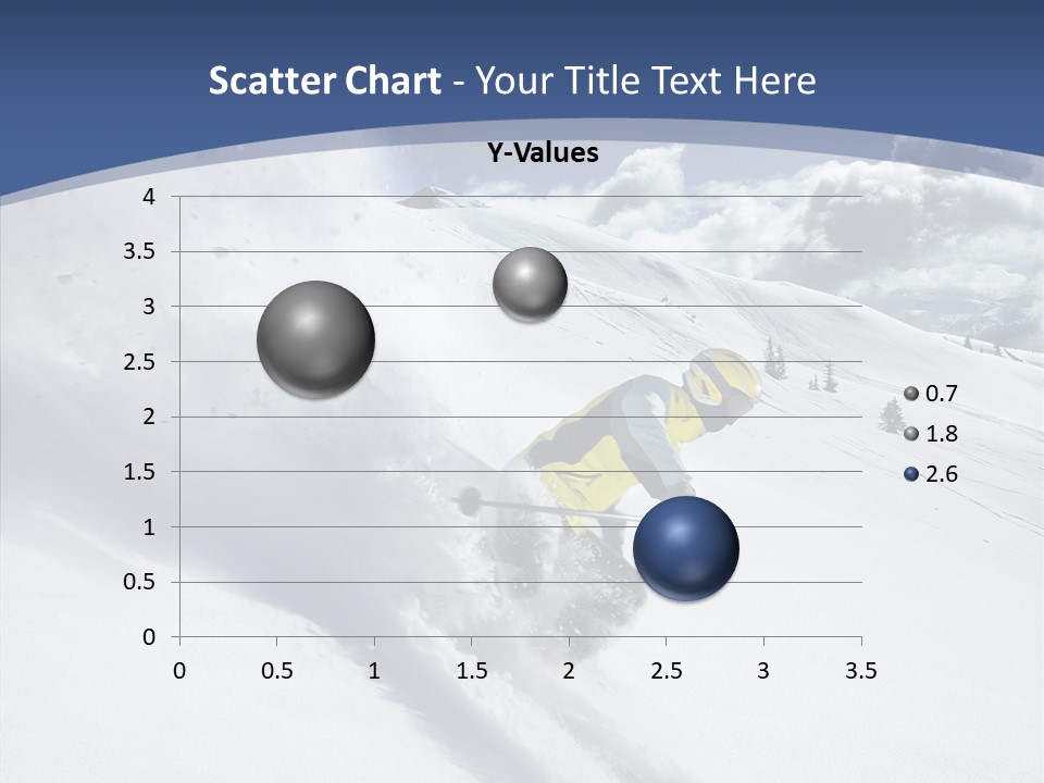 Competiting Downhill Top PowerPoint Template