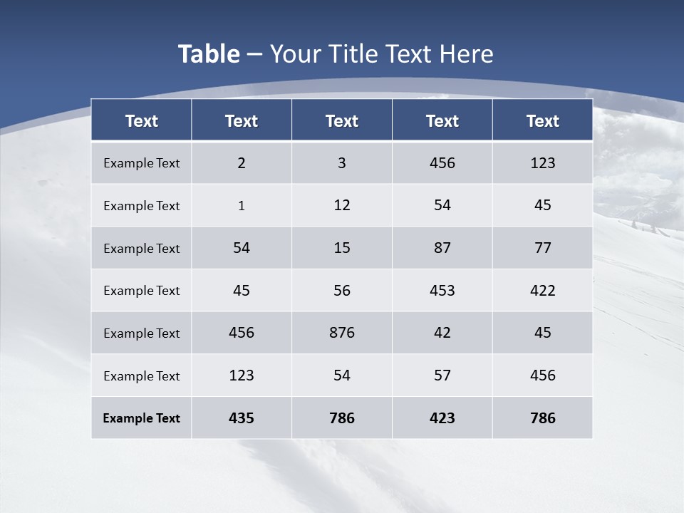 Competiting Downhill Top PowerPoint Template