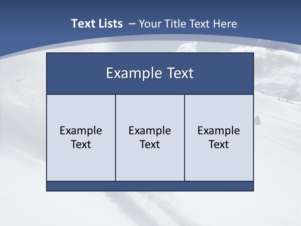 Competiting Downhill Top PowerPoint Template