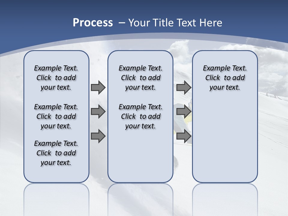 Competiting Downhill Top PowerPoint Template