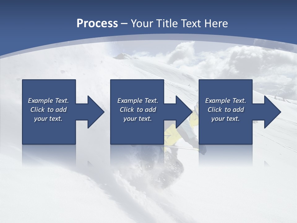 Competiting Downhill Top PowerPoint Template