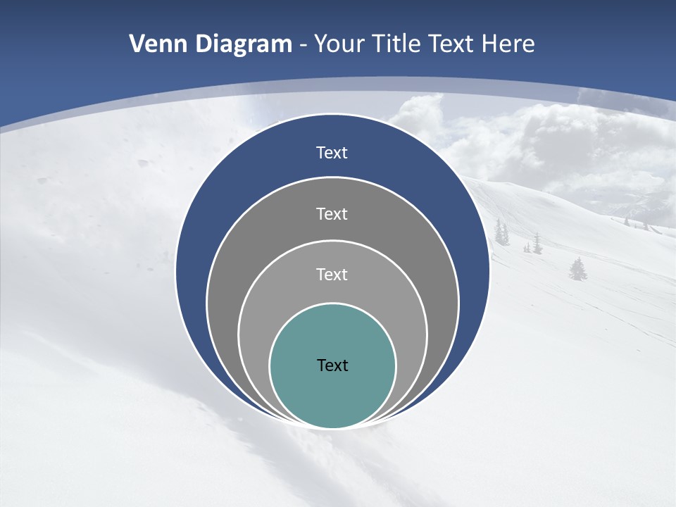 Competiting Downhill Top PowerPoint Template