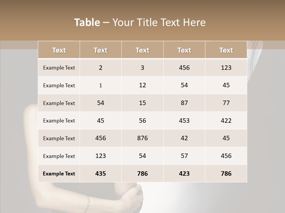 Brunette France Seductress PowerPoint Template