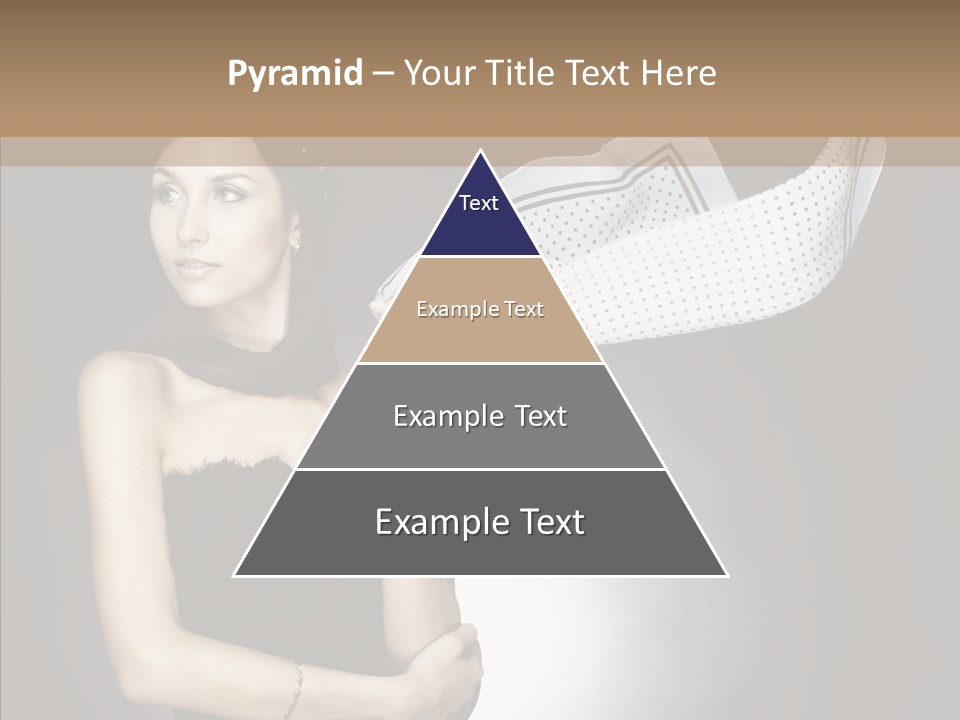 Brunette France Seductress PowerPoint Template