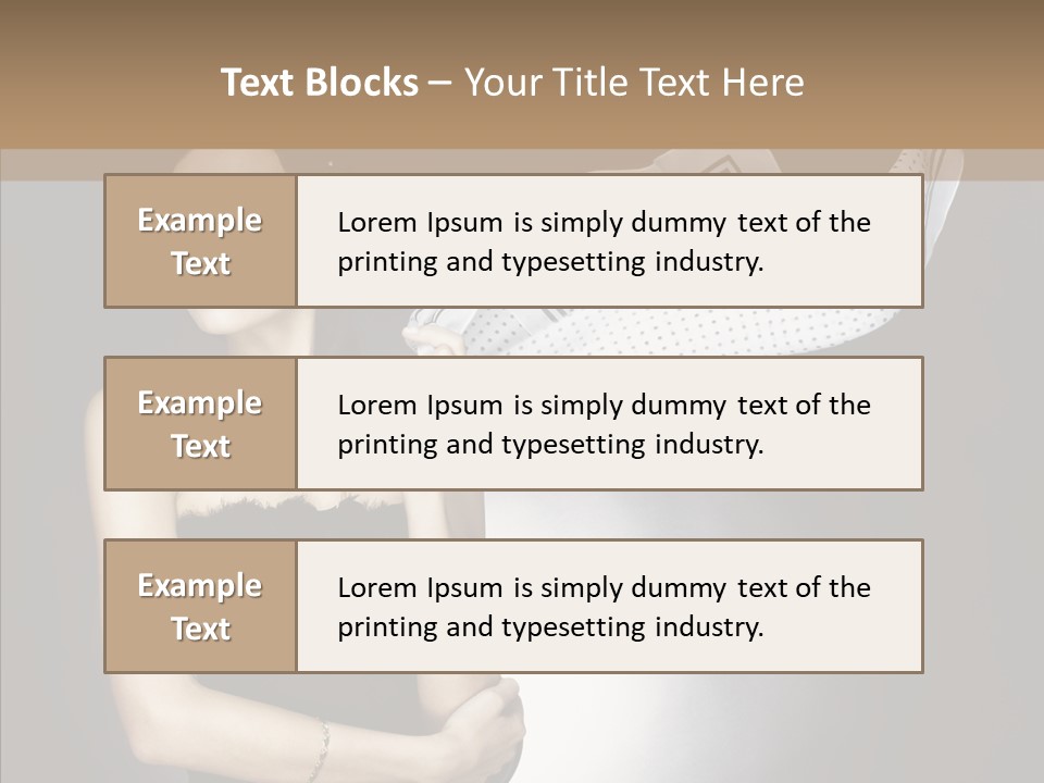 Brunette France Seductress PowerPoint Template