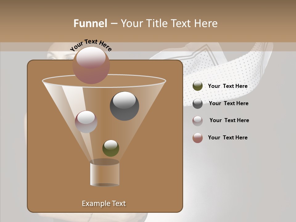 Brunette France Seductress PowerPoint Template