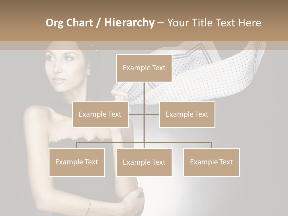 Brunette France Seductress PowerPoint Template