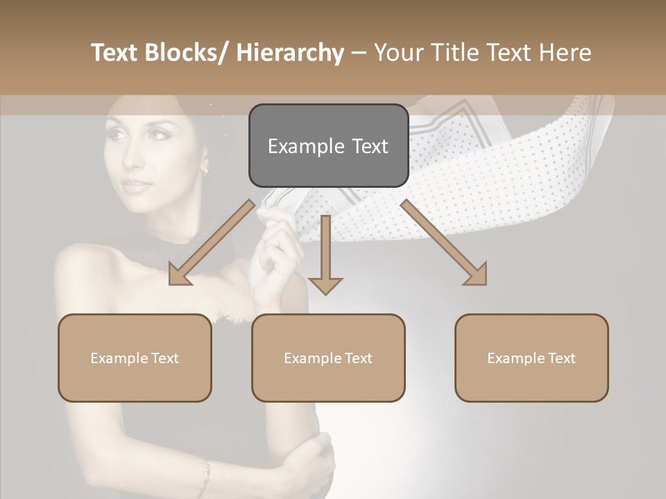 Brunette France Seductress PowerPoint Template