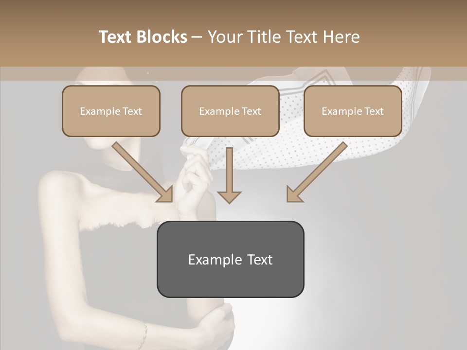 Brunette France Seductress PowerPoint Template