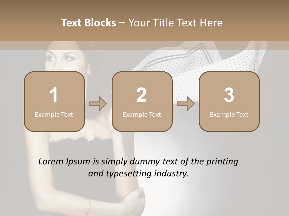 Brunette France Seductress PowerPoint Template