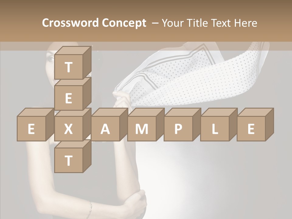 Brunette France Seductress PowerPoint Template