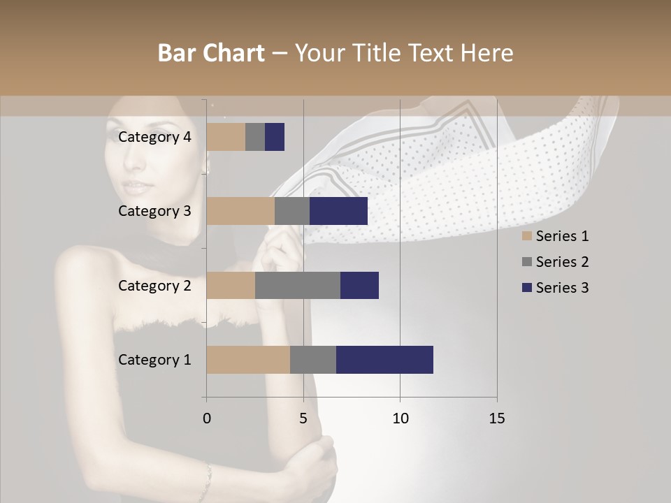 Brunette France Seductress PowerPoint Template