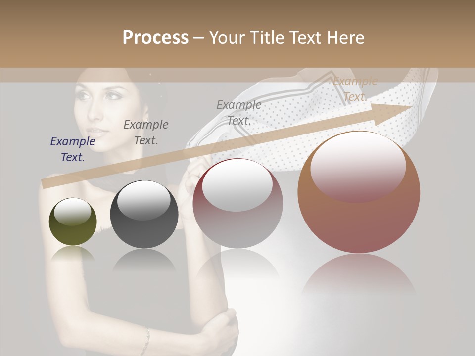 Brunette France Seductress PowerPoint Template