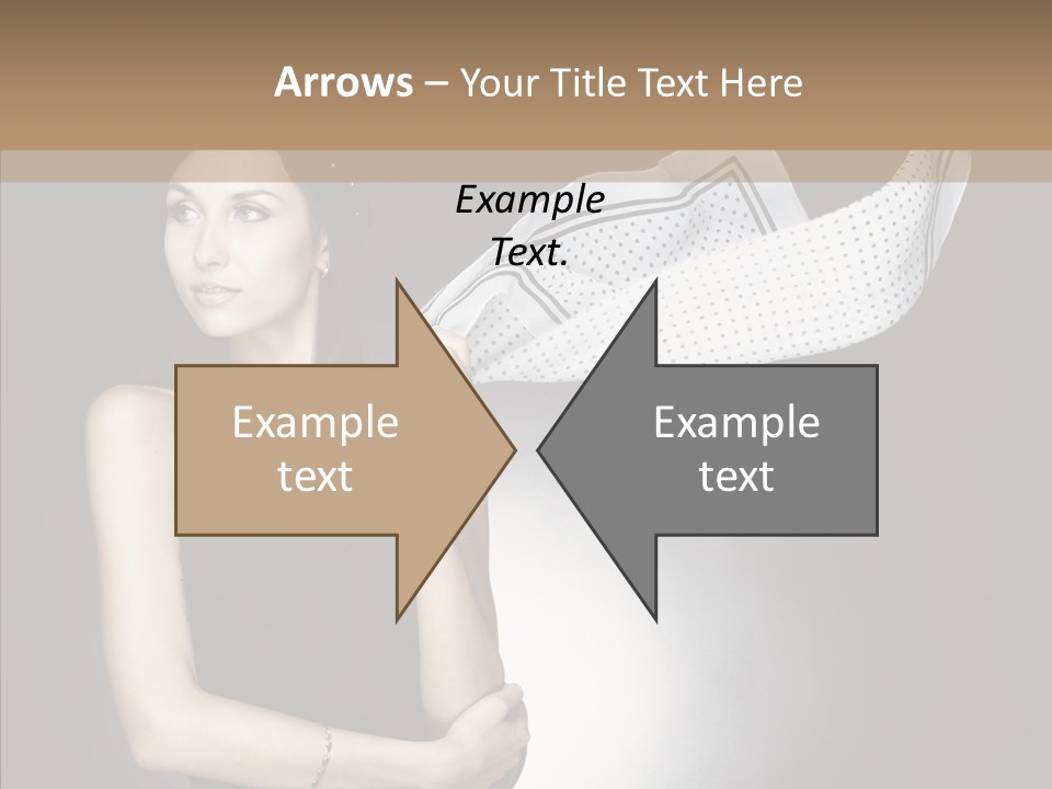 Brunette France Seductress PowerPoint Template