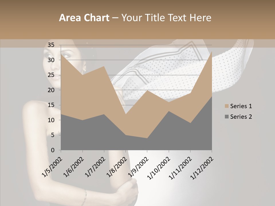 Brunette France Seductress PowerPoint Template