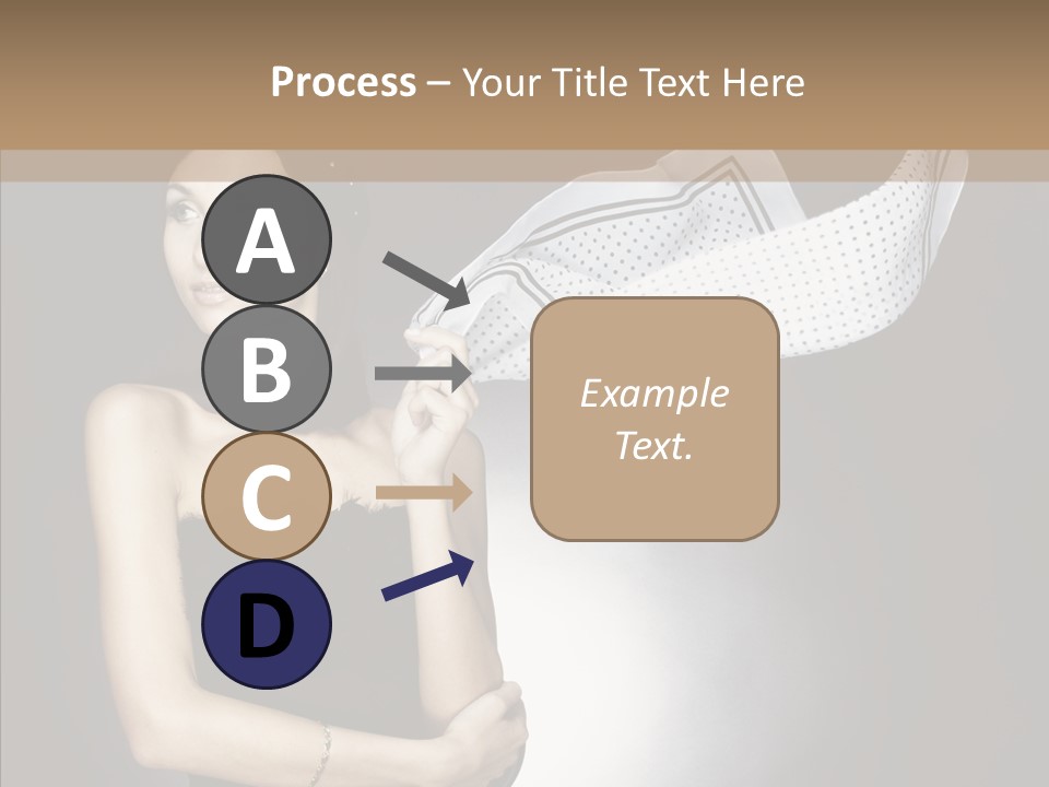 Brunette France Seductress PowerPoint Template